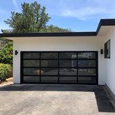 Warren Automatic sliding folding rolling curtain aluminum multi-colored glass garage door